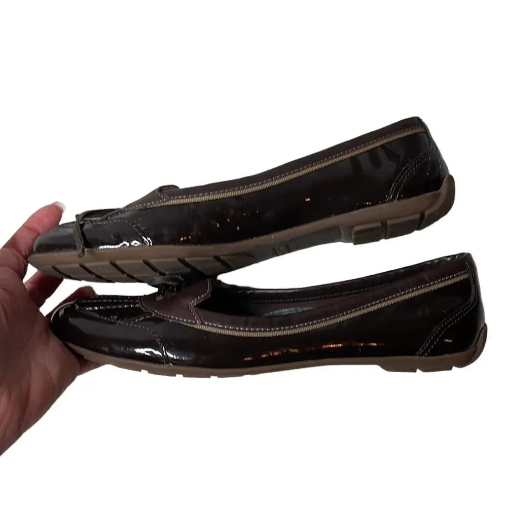 L.L. Bean Brown Coastal Rain Skimmers. Size 8